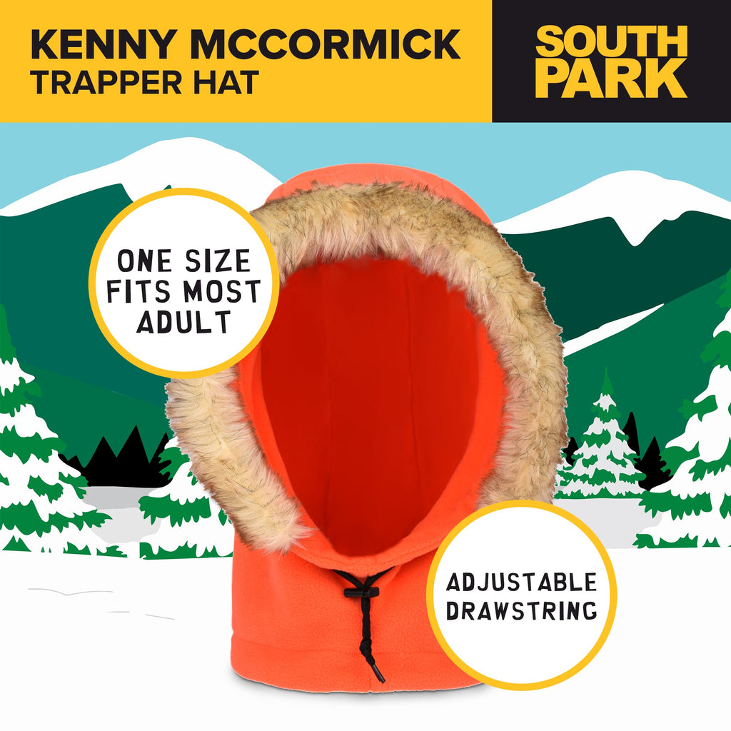 South Park Kenny McCormick Cosplay Cosplay Hood Hat, Orange, One Size