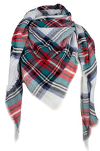 VIVIAN & VINCENT Fall Winter Scarf Classic Tassel Plaid Tartan Scarf for Women Warm Soft Chunky Large Blanket Wrap Shawl Scarves