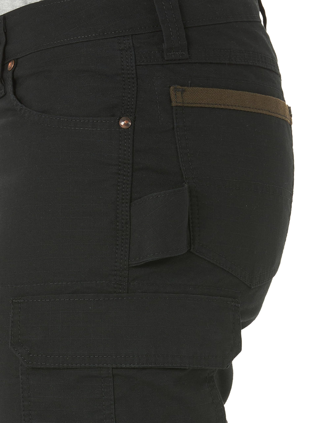 Wrangler Riggs Workwear womens Ranger Cargo Work Utility Pants, Black, 6 30 US
