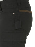 Wrangler Riggs Workwear womens Ranger Cargo Work Utility Pants, Black, 6 30 US