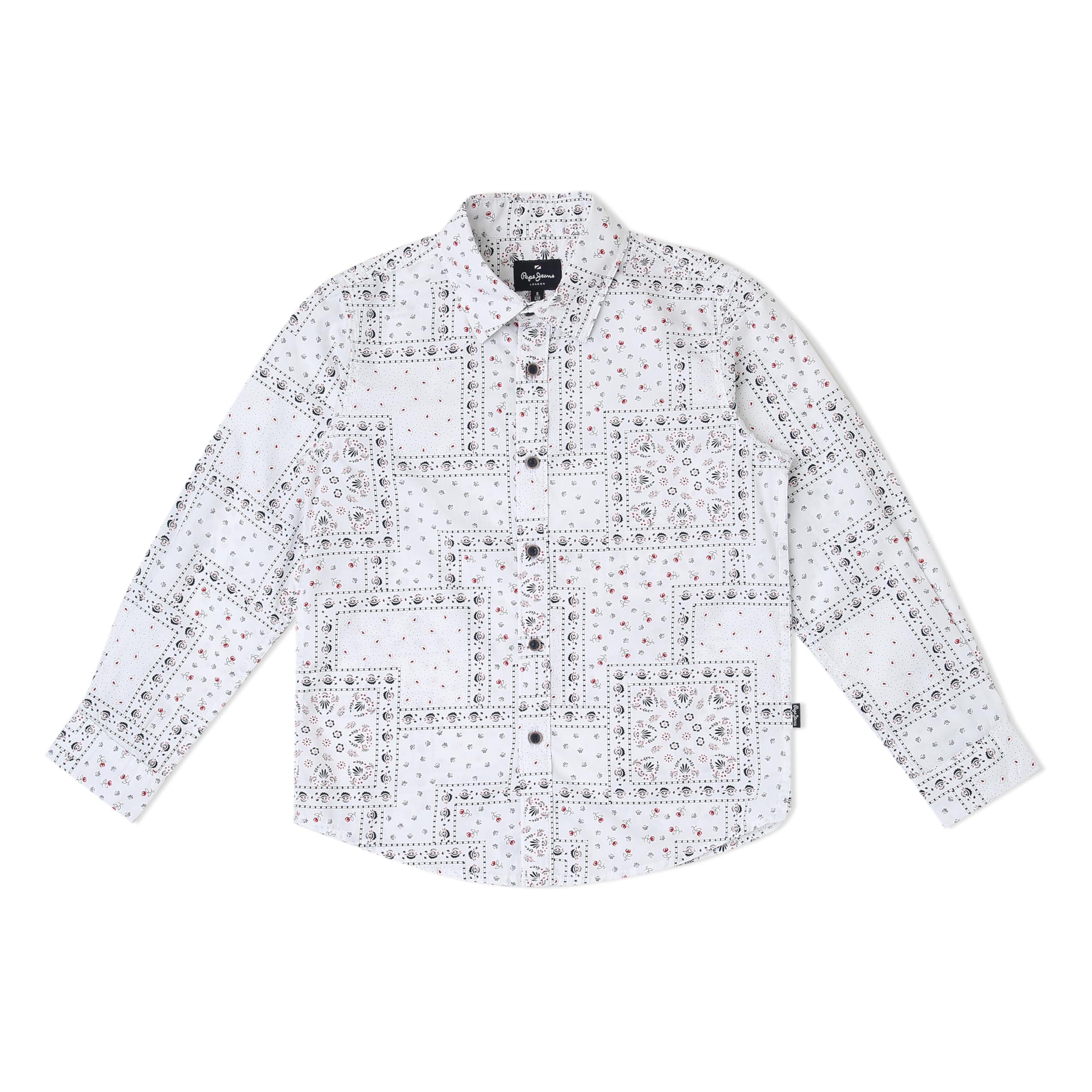 Pepe Jeans BoyS Regular Fit Shirt (Pb3023918008_White