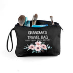 SEAMOON Grandma Gifts, Gifts for Grandma, Inspirational Gifts for Women, Black Grandma Travel Makeup Bag, Gifts for Grandma Birt