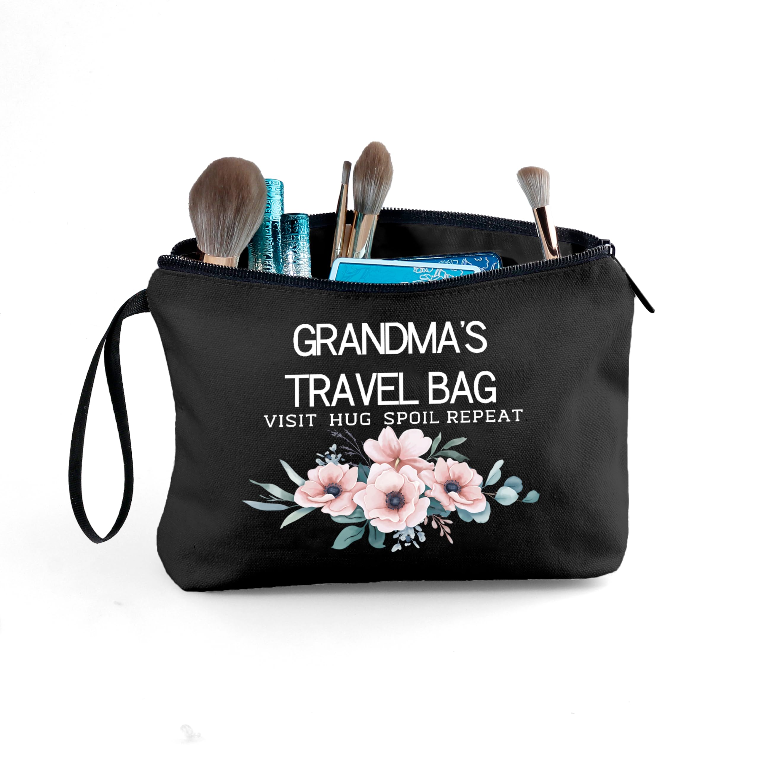 SEAMOON Grandma Gifts, Gifts for Grandma, Inspirational Gifts for Women, Black Grandma Travel Makeup Bag, Gifts for Grandma Birt
