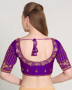 Pujia Mills WomenS Readymade Bridal Embroidery Blouse Multi Coding Maggam Work Moti Work Indian Ethnic Designer Stitched Readym