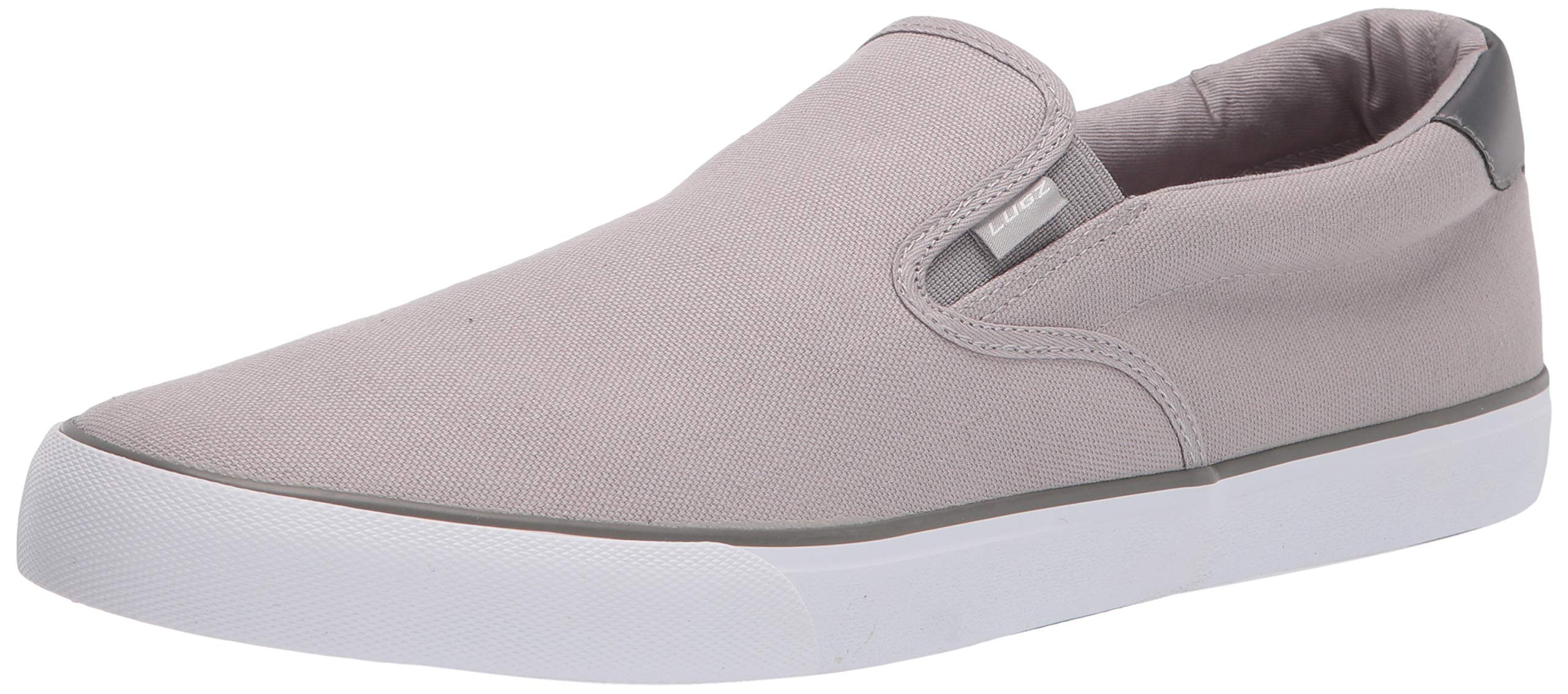 Lugz Mens clipper classic Slip-on Fashion Sneaker, AlloycharcoalWhite, 9