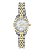 Armitron Women's 75/2475MOP Genuine Crystal Accented Two-Tone Bracelet Watch