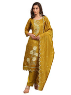 Libas Embroidered Organza Straight Kurta for Women (51997XXL)