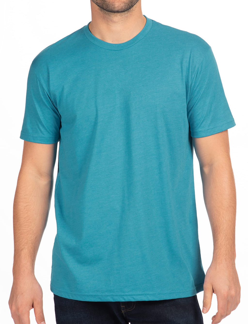Next Level Mens Premium Fitted CVC Crew Tee (N6210) Turquoise xs