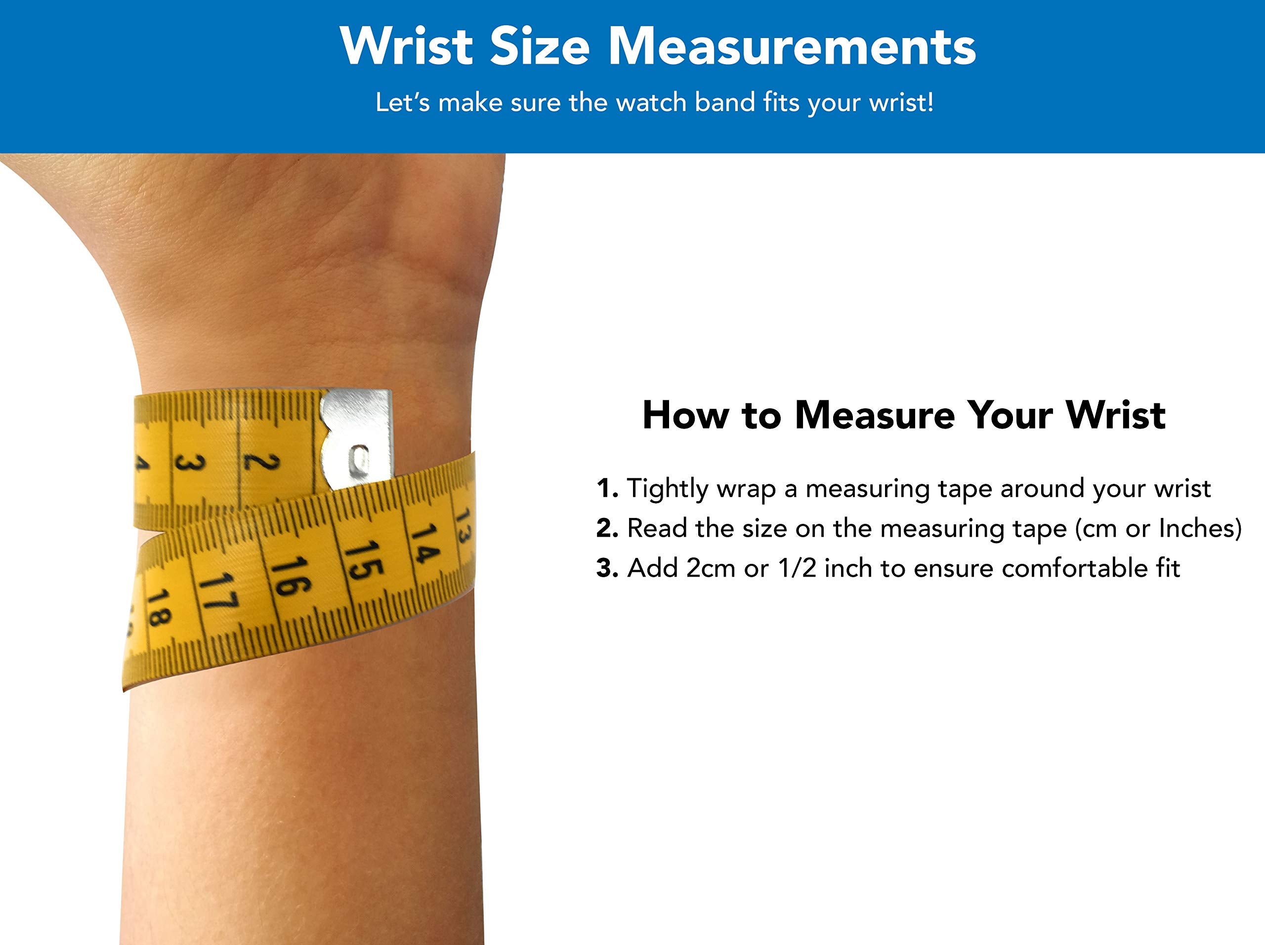 Bandini 20mm Italian Leather Watch Band Strap - Black - Classic - Slim