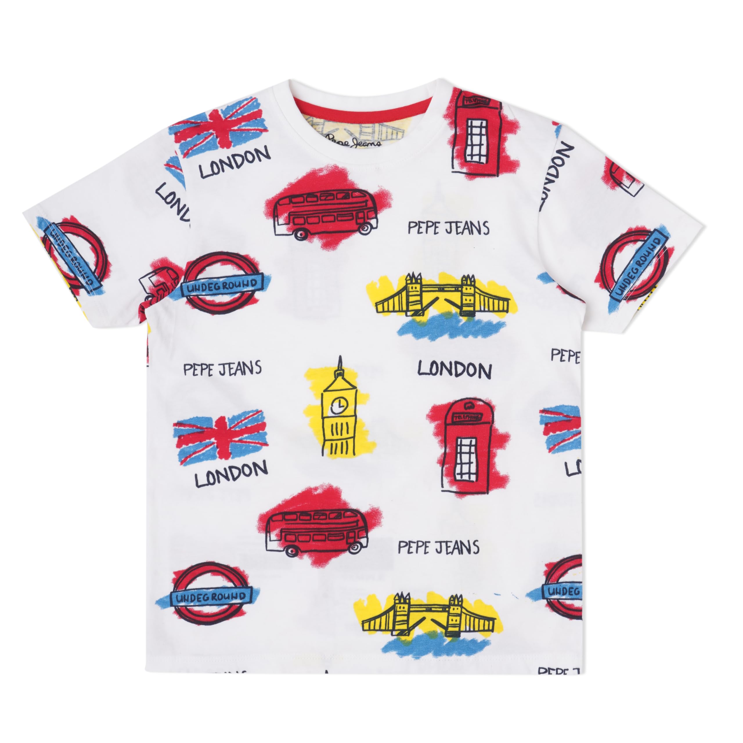 Pepe Jeans BoyS Regular Fit T-Shirt (Pb5036518004_White