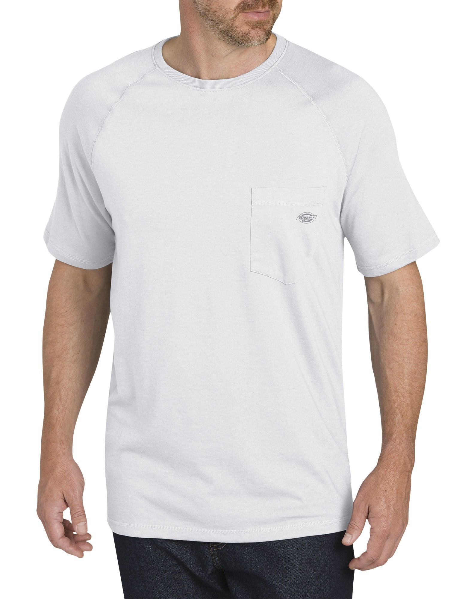 Dickies Men's Short Sleeve Performance Cooling Tee, White, 2X