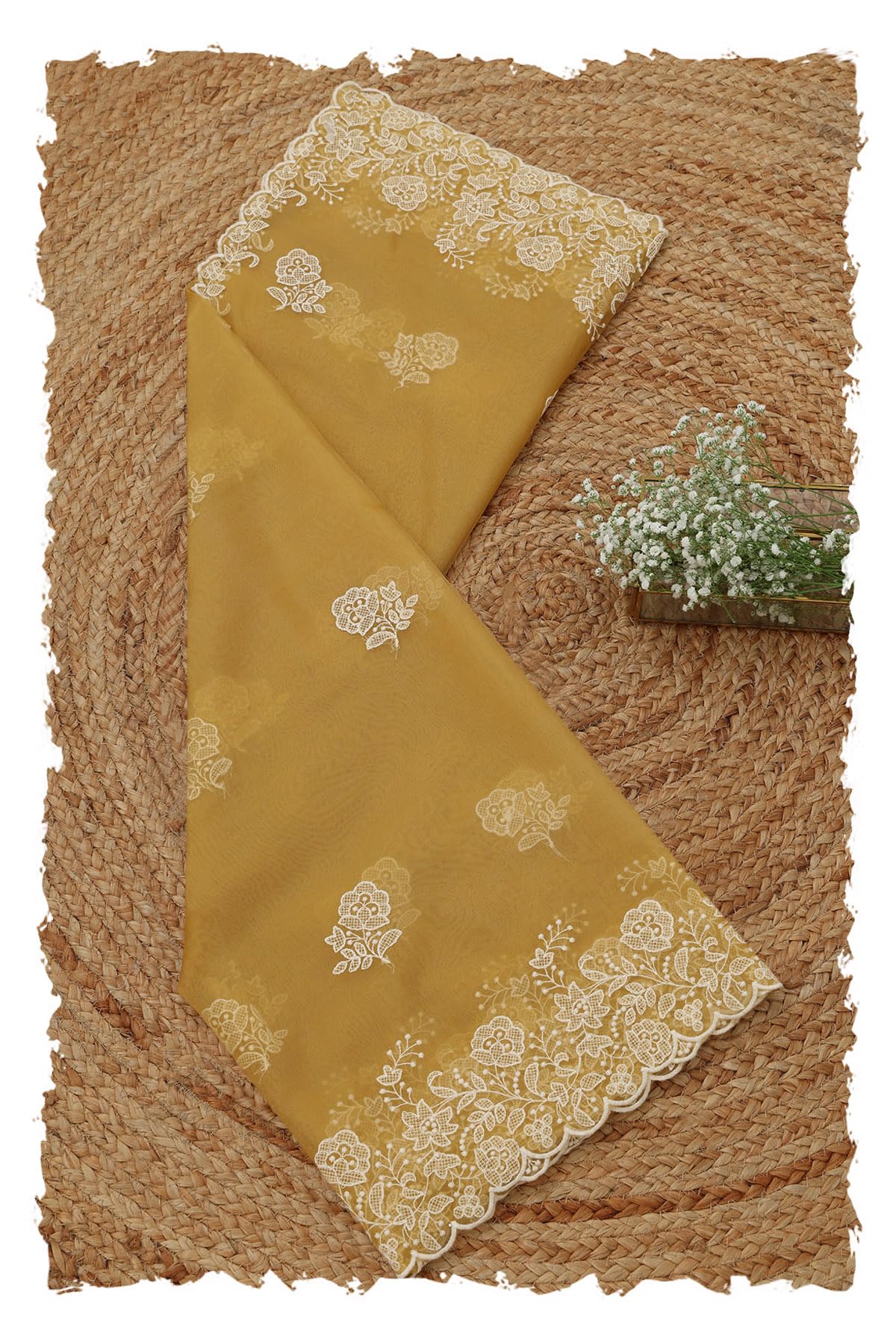 Soch Women Pattern: Floral Fabric: Embellishment Type: Machine Embroidery Package Contains: Dupatta