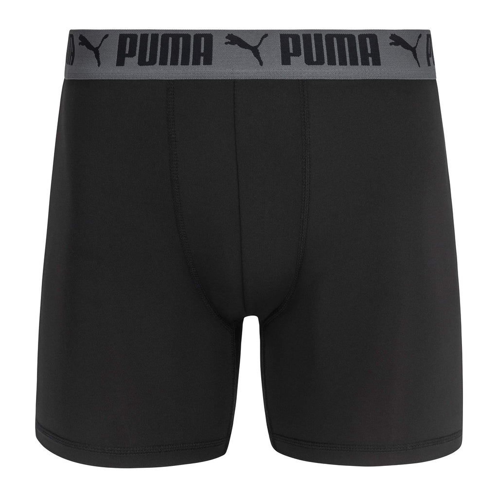 PUMA Men's 3 Pack Athletic Fit Boxer Briefs, Star Sapphire, X-Large