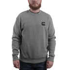 Cummins Unisex Fleece Crewneck Sweatshirt Gray in Comfy Cotton Blend 4XL CMN5028