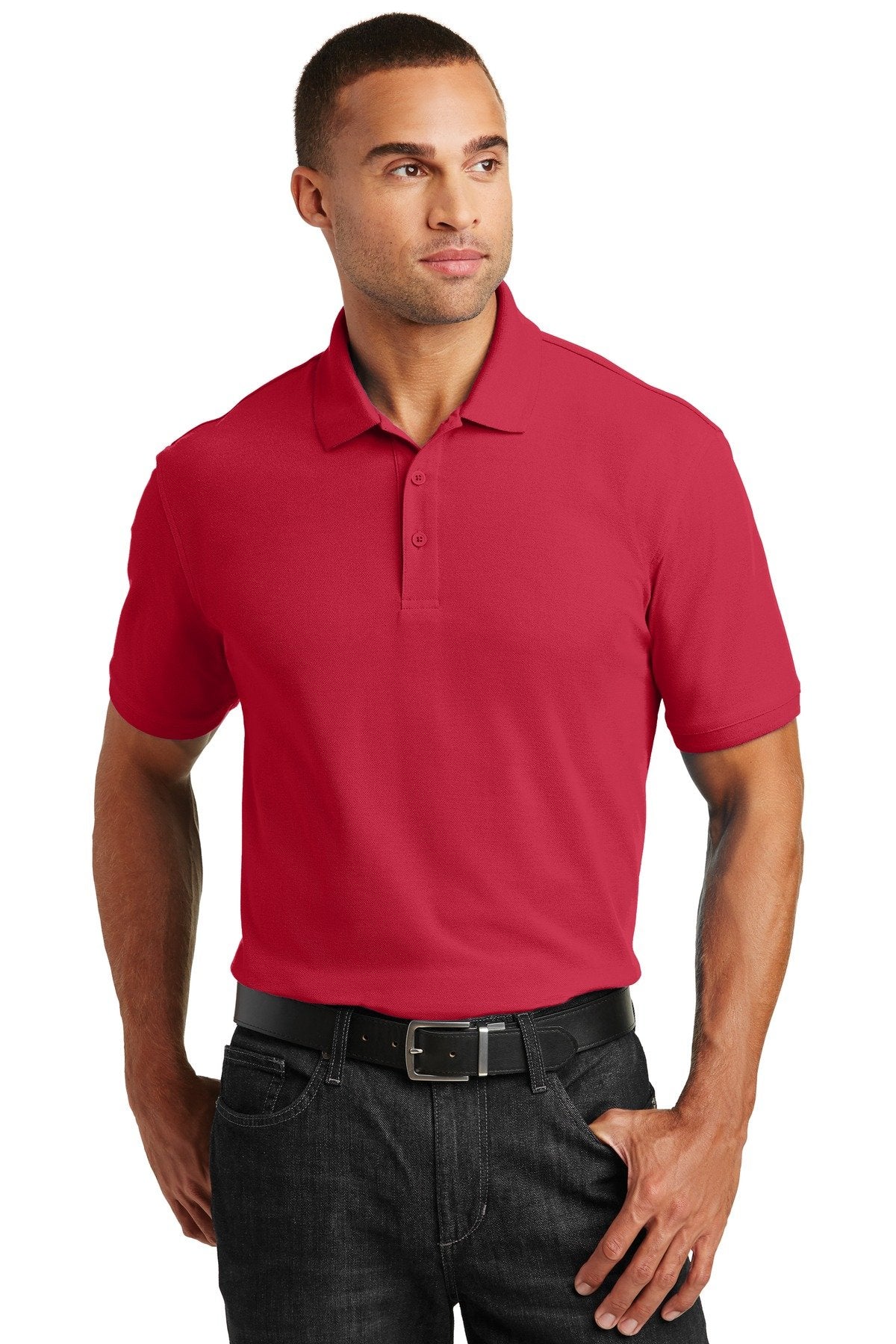 Port Authority Core Classic Pique Polo Rich Red