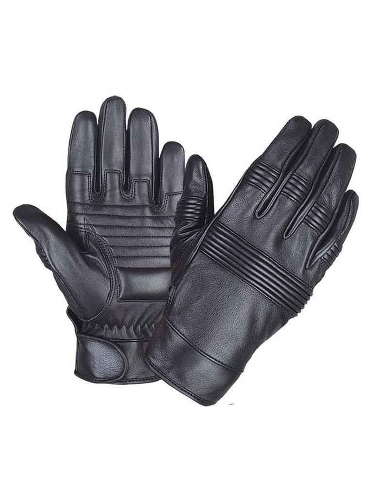Men's Full Finger Leather Gloves,Black,Size - 4XL