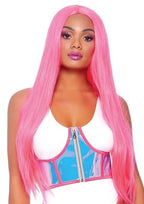 Leg Avenue Holographic vinyl zipper front Holo Color