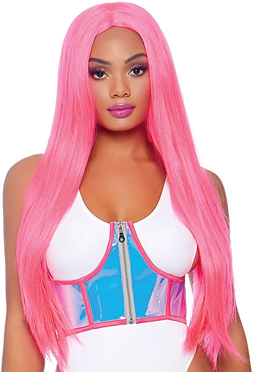 Leg Avenue Holographic vinyl zipper front Holo Color