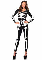 Leg Avenue Spandex printed glow-in-the-da Blk/White Color