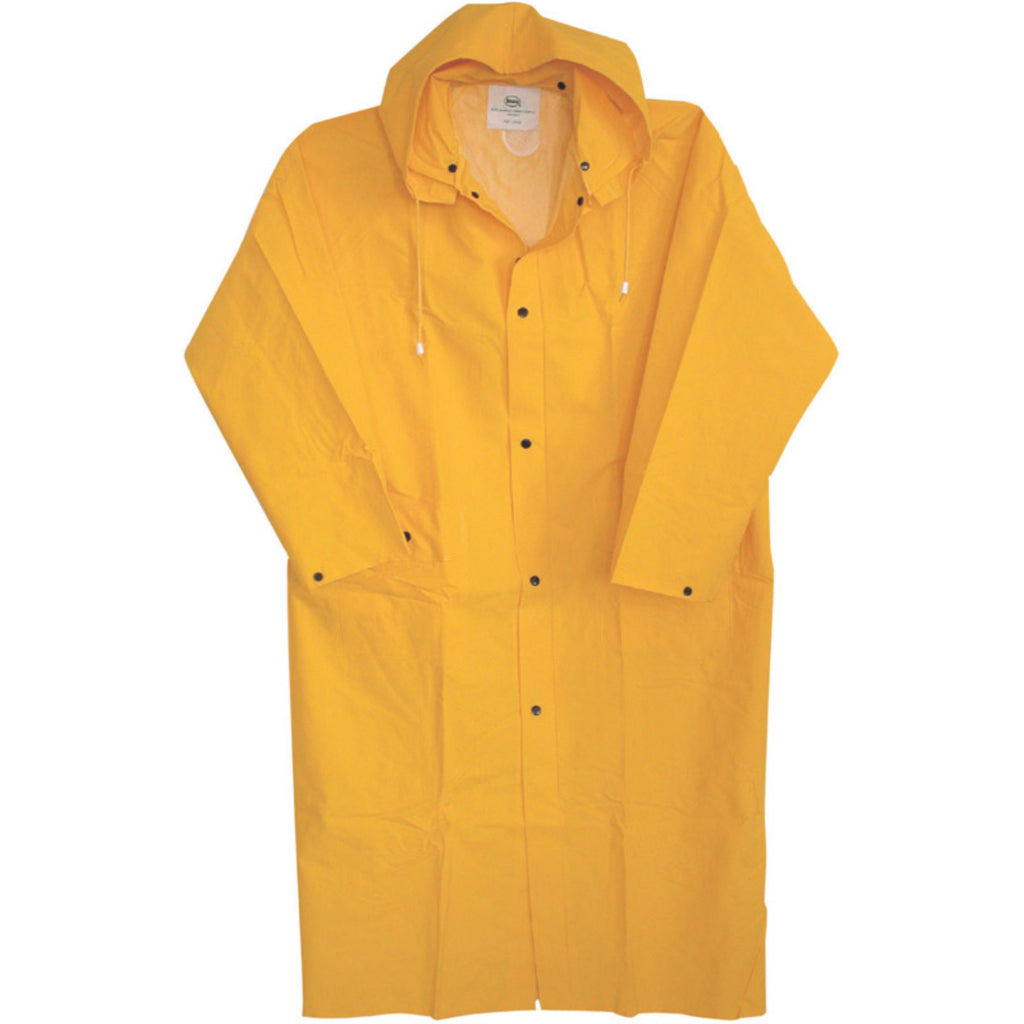Boss Yellow PVC-Coated Rayon Rain Jacket M