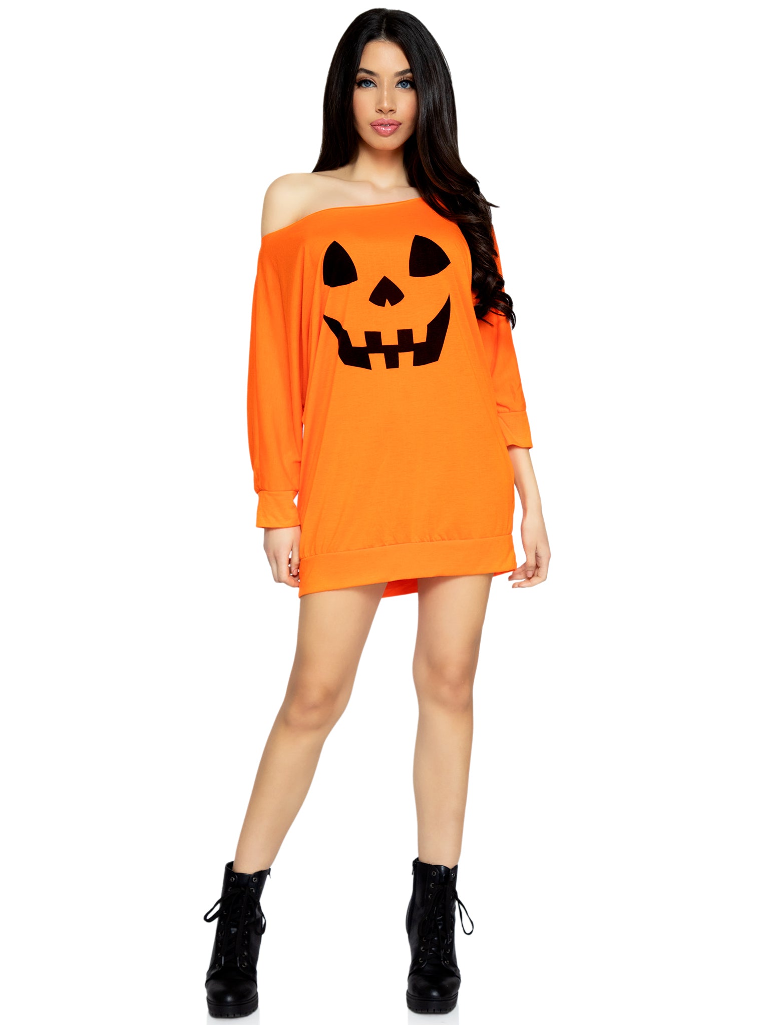 Jersey pumpkin dress MED/LGE O