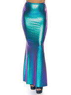 Iridescent scale mermaid skirt