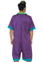 2 PC Super Villain, includes character jumpsuit with pockets, double sided zipper, and face mask bandana.