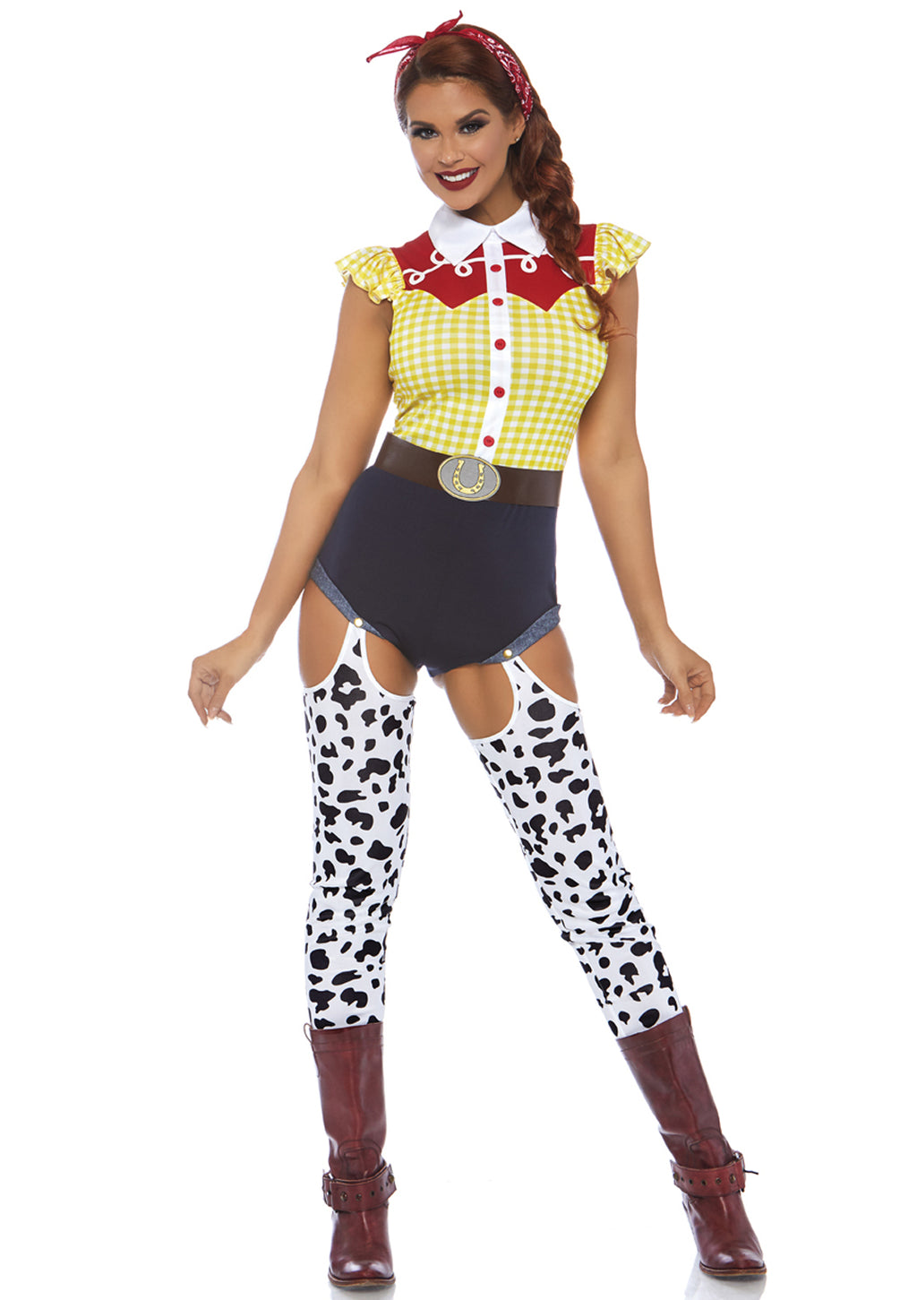 Leg Avenue 3PC. Giddy Up Cowgirl includes Multicolor Color