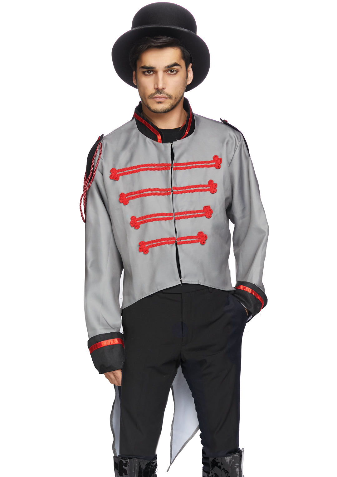 Leg Avenue Military jacket with tails. Grey Color