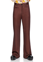 Leg Avenue Men's Bell Bottom Pants. Brown Color