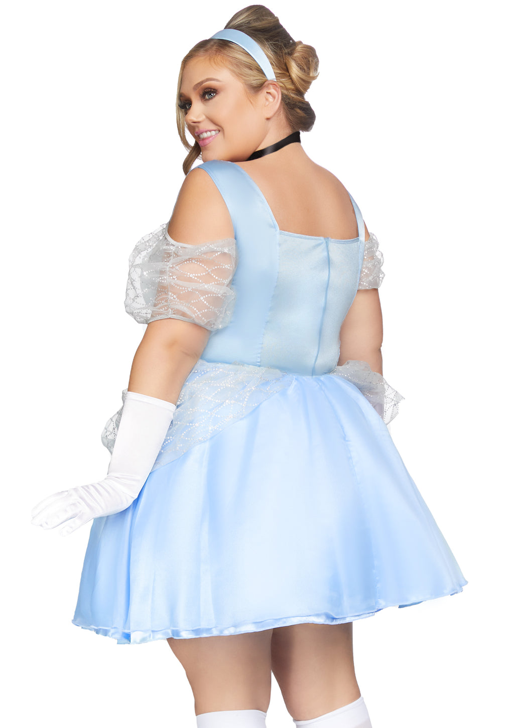 Leg Avenue 3 PC Glass Slipper Sweetie, in Blue Color