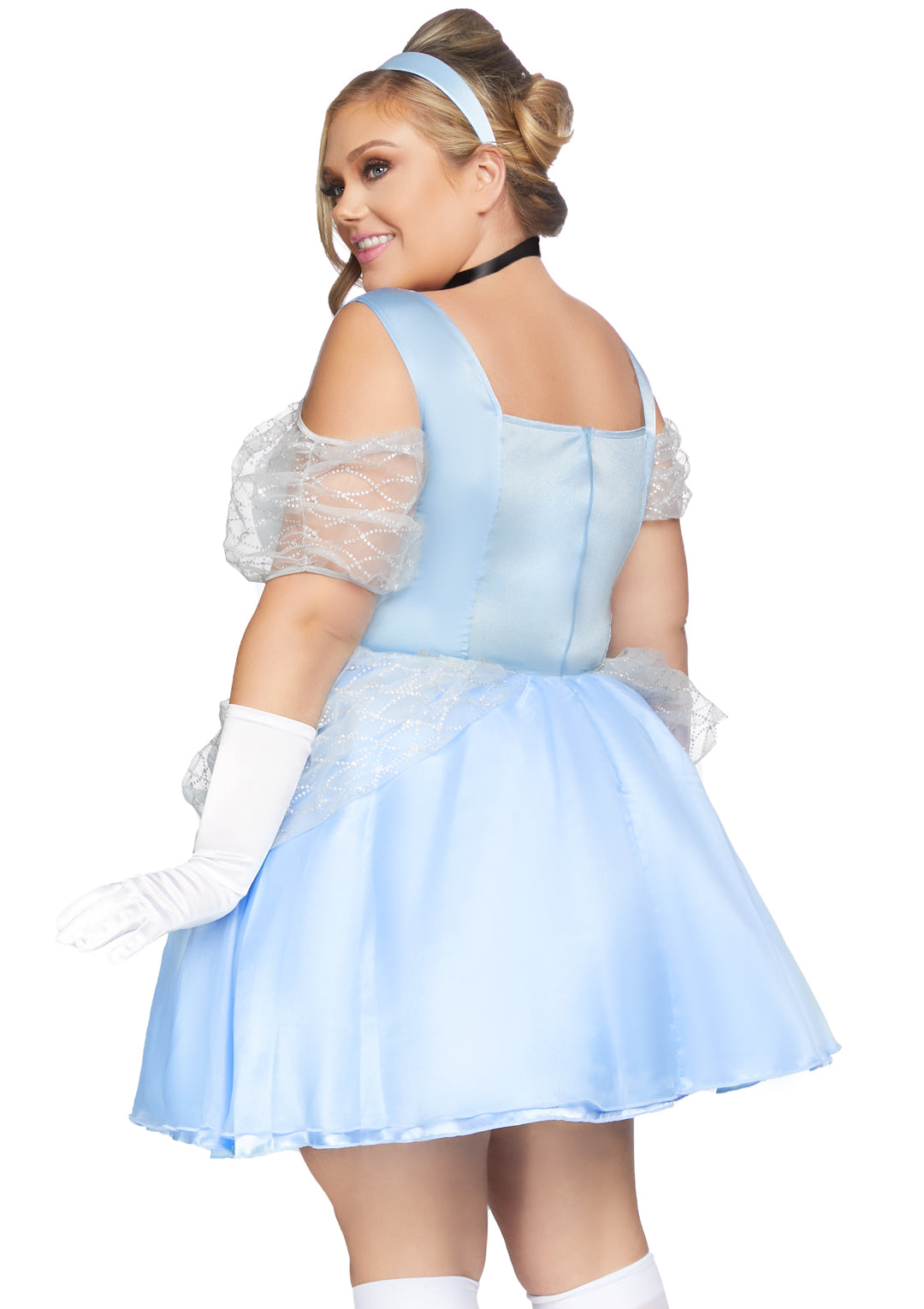 Leg Avenue 3 PC Glass Slipper Sweetie, in Blue Color