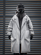 HiJ36 Grey Urban Trench Coat