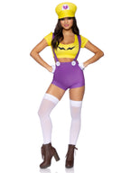 3 PC Gamer Villain, includes character crop top, suspender shorts with icon accents, and hat.