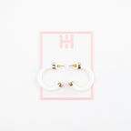 Mini Hoops - White