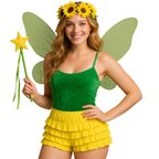 Malco Modes Ruffle Shorts for Women â??Yellow Bloomers, Halloween Costume, Lace Bloomers, Sexy Ruffle Shorts & Y2K Costumes