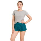 Malco Modes Lace Ruffle Pettipant for Women â??Peacock Blue Halloween Costume Shorts, Y2K Ruffle Bloomers, Cosplay & Festival Dance Bottoms