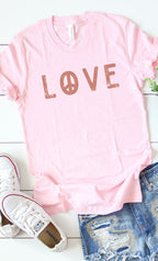 Peace Love Graphic Tee T-Shirt