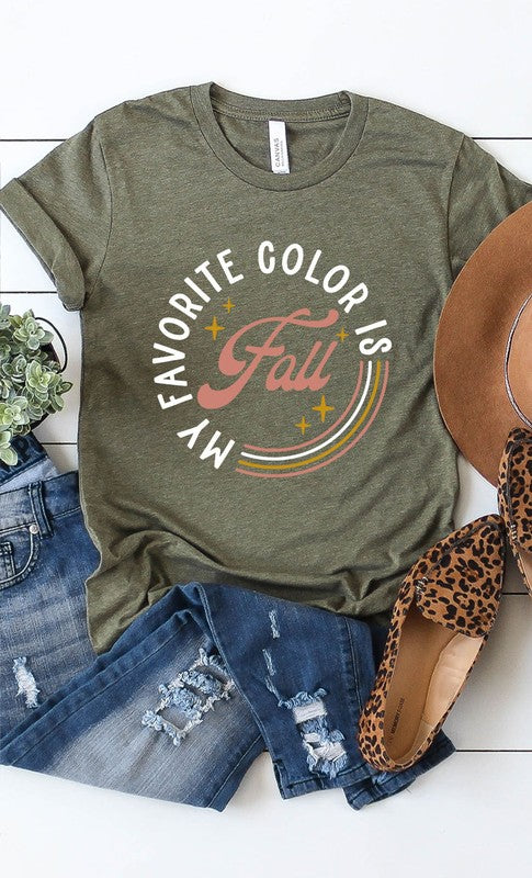 My Favorite Color is Fall PLUS Graphic Tee T-Shirt