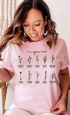 You Are Inspirational Floral Graphic Tee T-Shirt