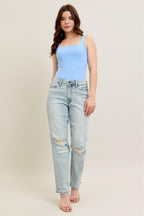 Women's Plus Size Jeans Jeans - Plus Size Destroyed - Women's Boyfriend Fit