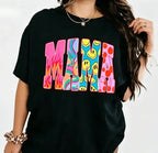 Color Block ‘MAMA’ Graphic Tee