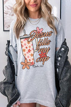 Jesus Fills My Cup Graphic Tee T-Shirt