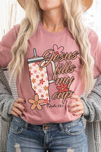 Jesus Fills My Cup Graphic Tee T-Shirt