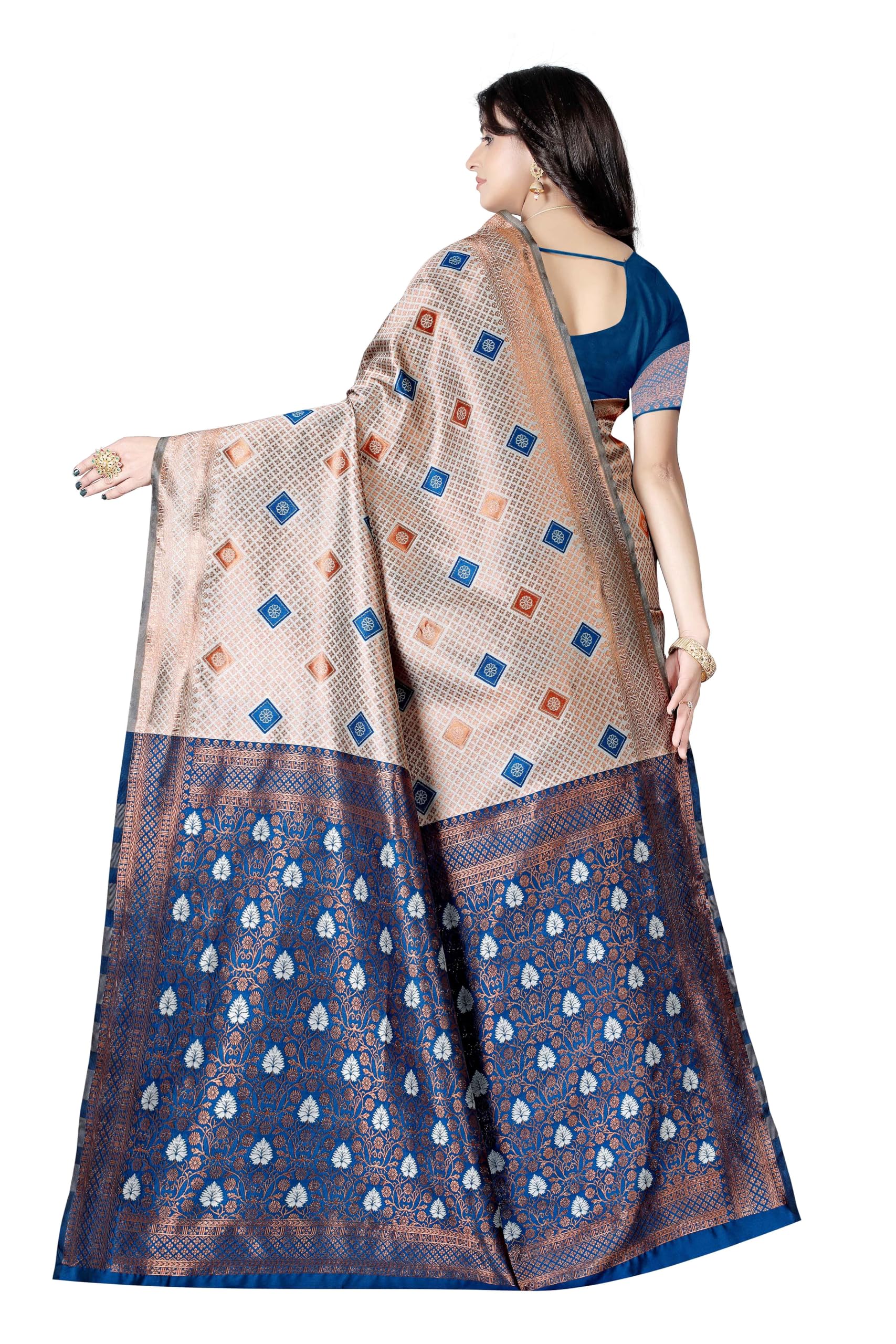 Sugathari Womens Banarasi Saree Pure Kanjivaram Silk Soft new ladies 2024 Design Wear Pattu Sarees Latest Cotton Party Sari col