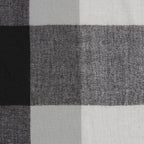 FRINGE PLAID BLANKET SCARF - BLACK & WHITE