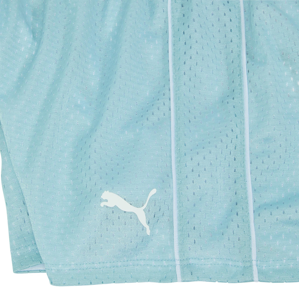 PUMA Girls' Active Short, Turquoise Aqua