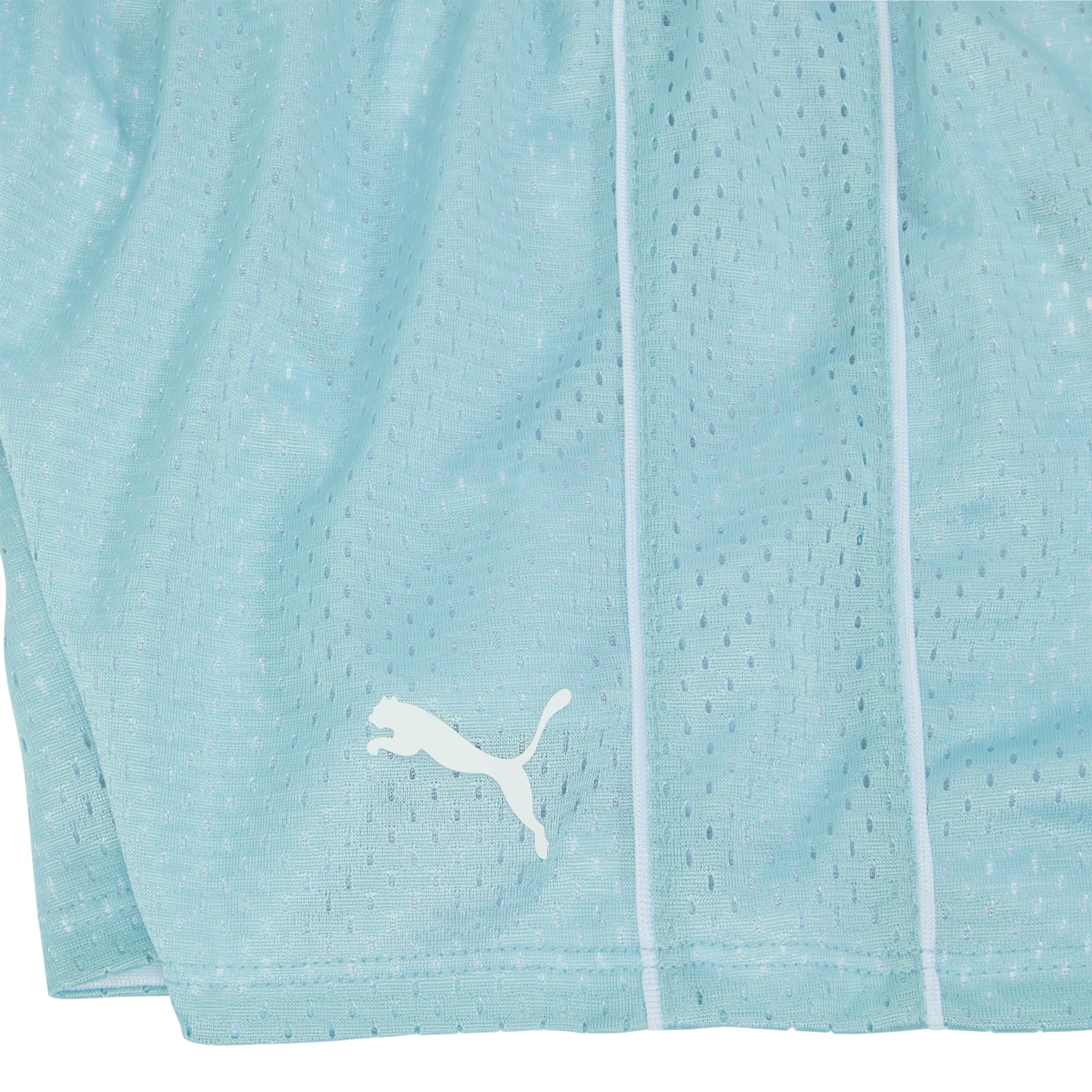 PUMA Girls' Active Short, Turquoise Aqua