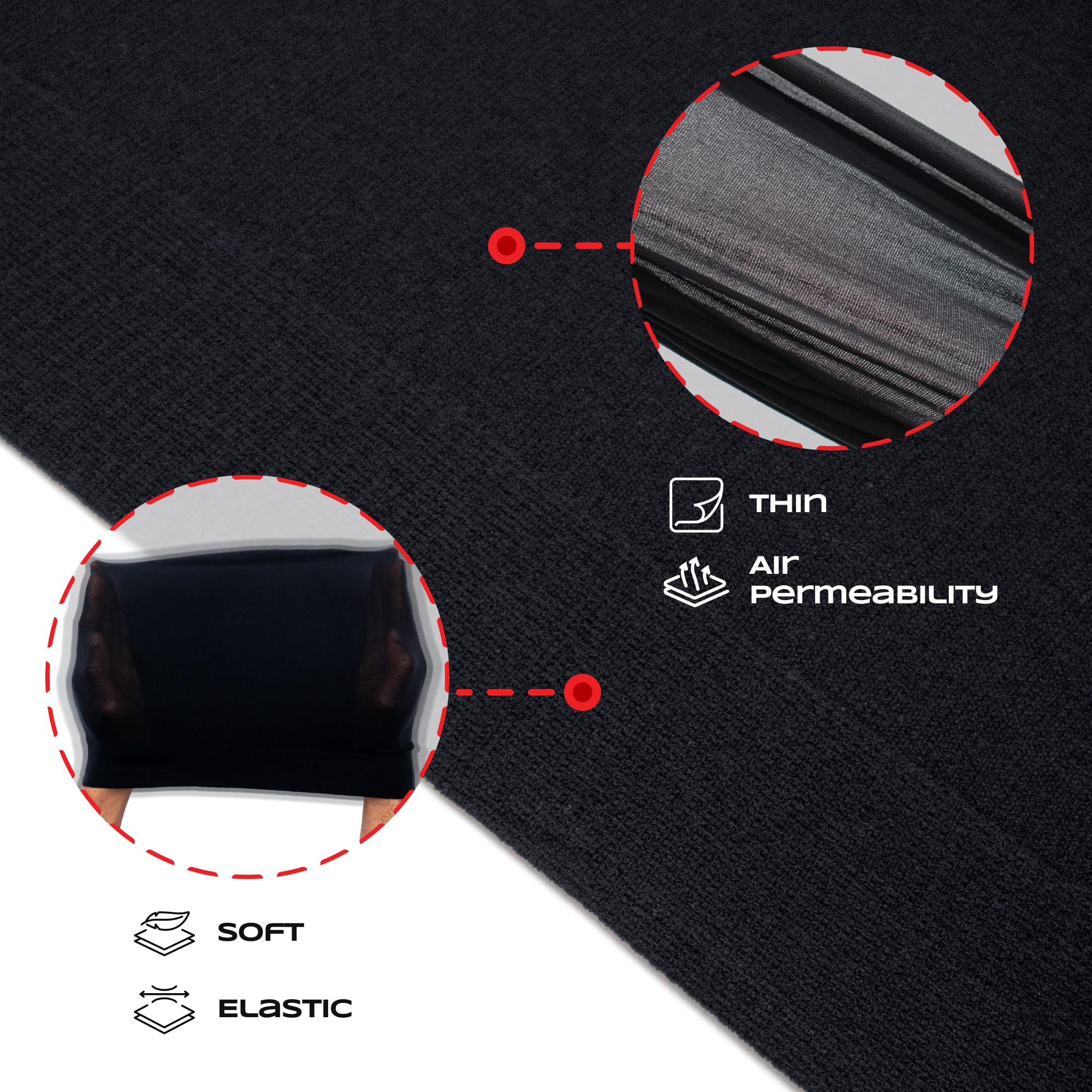 Beauty Town Stocking Dreadlocks Cap - Black, Comfortable fit, stretchable, super stretchy, soft, durable, lightweight, stays on