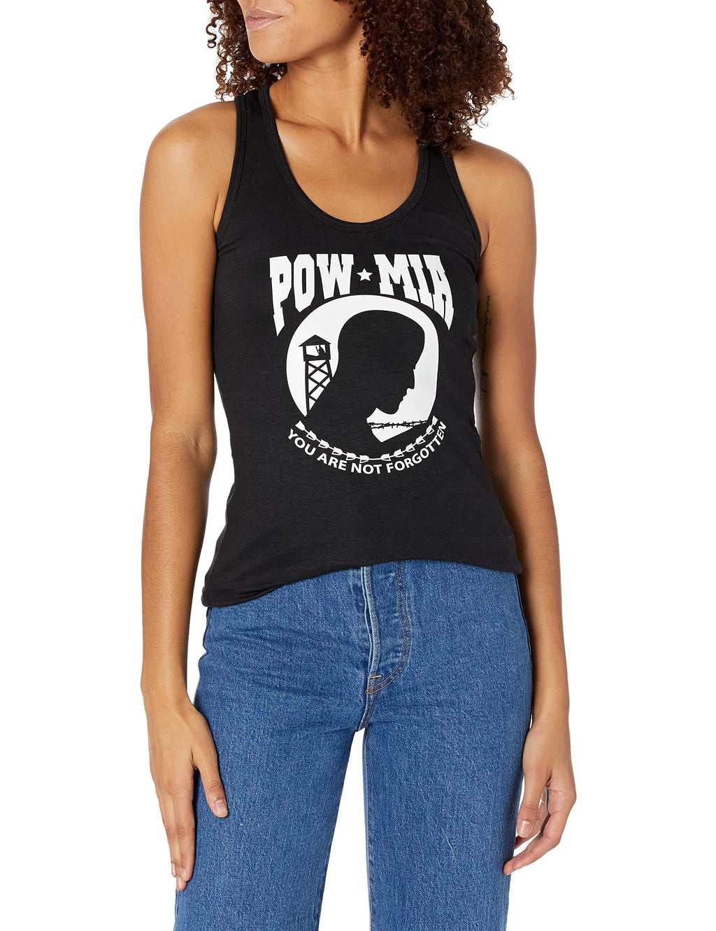 Graphic Tank, POW*MIA, Black, L